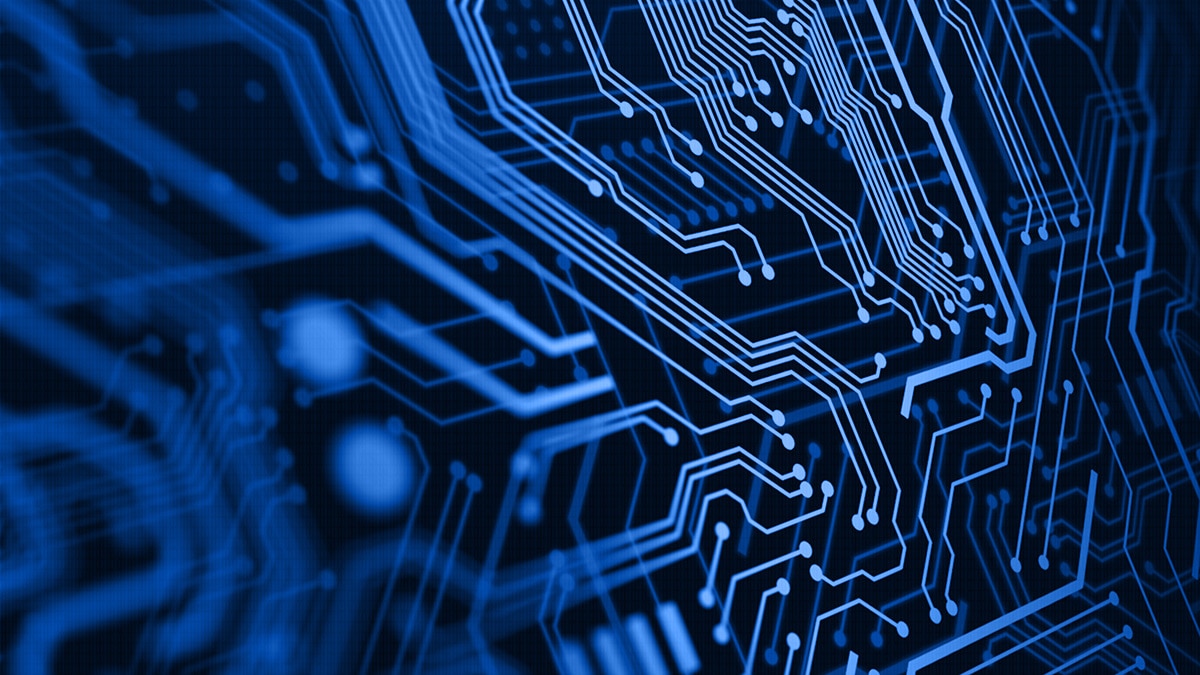 Blue technology background circuit