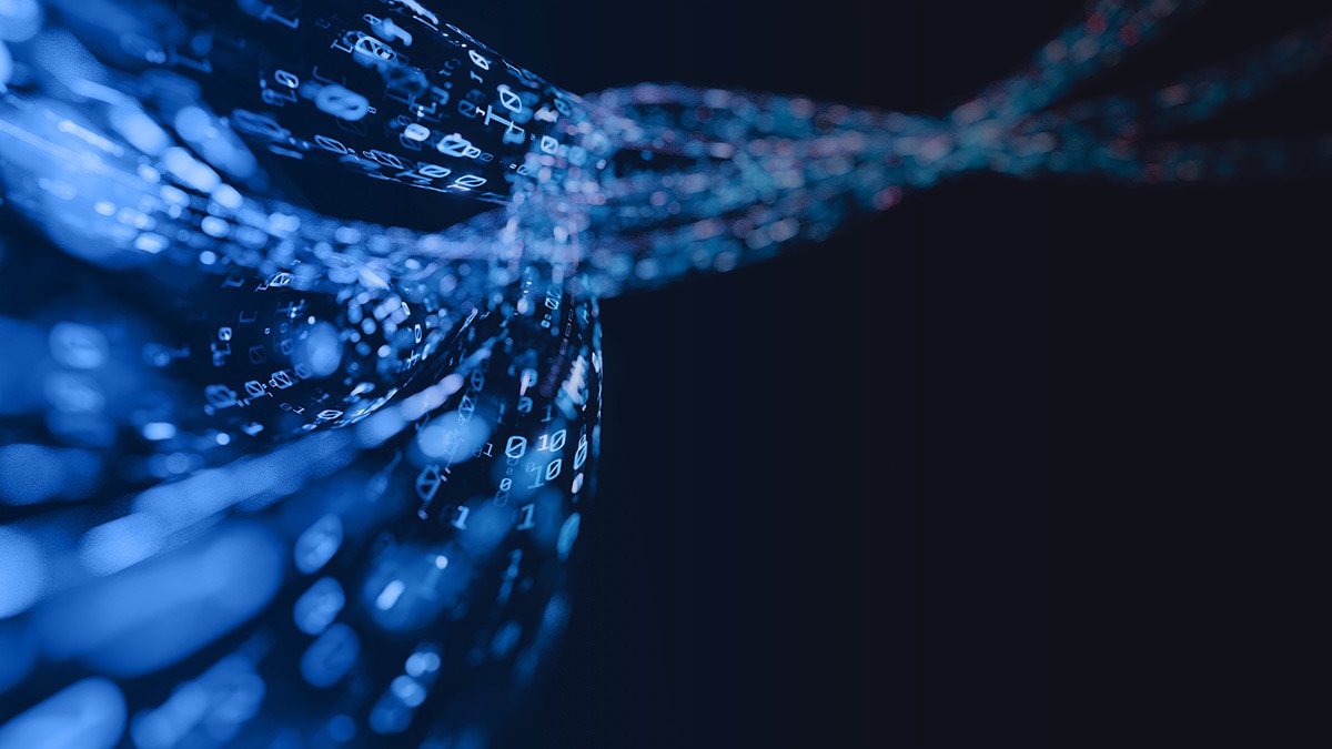 3D Rendering of abstract wire cable tunnel