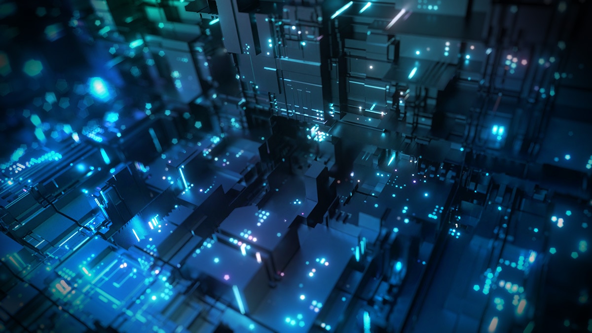 Big data 3D illustration