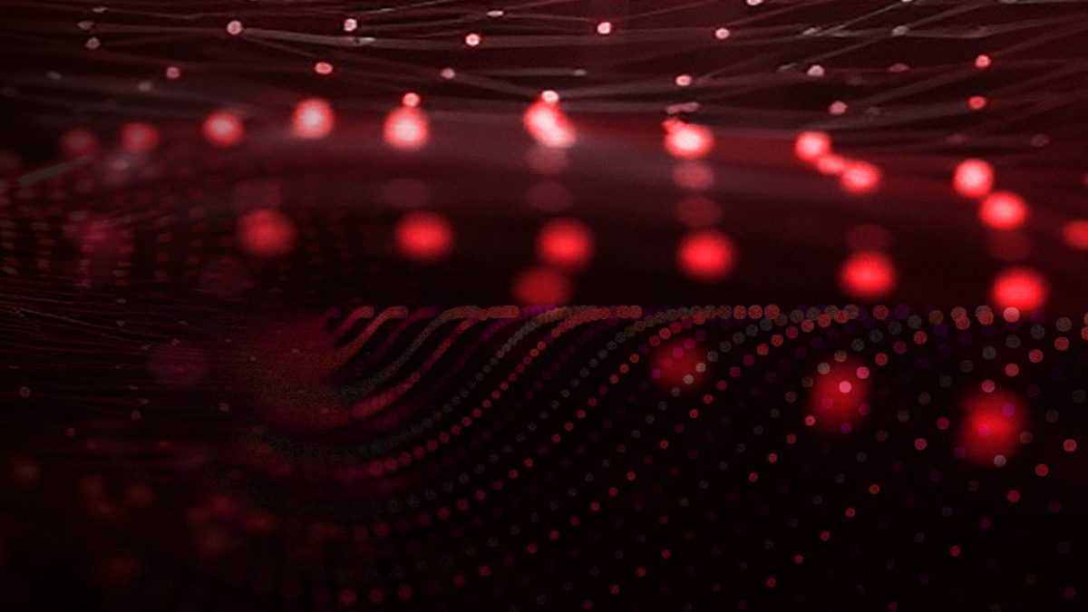 Abstract red dots