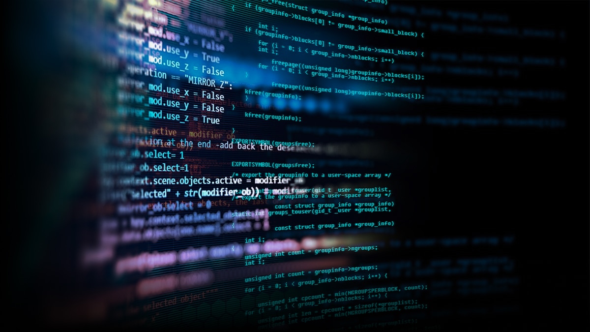 Abstract Illustration with programming code