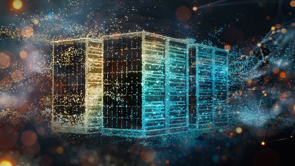 abstract AI data center