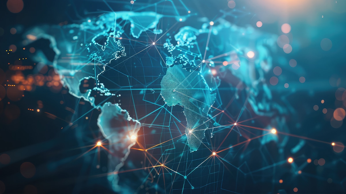 digital global map