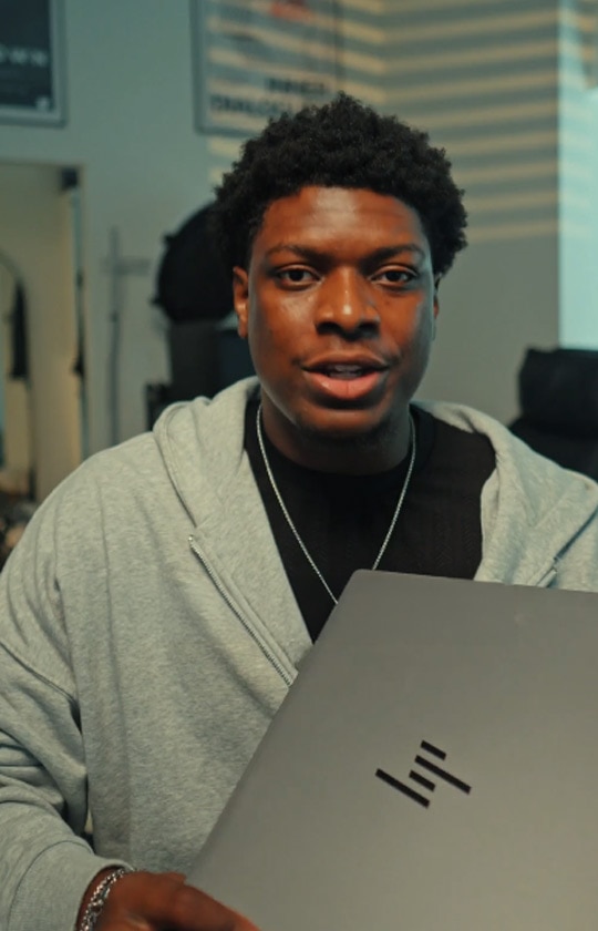 Person with laptop