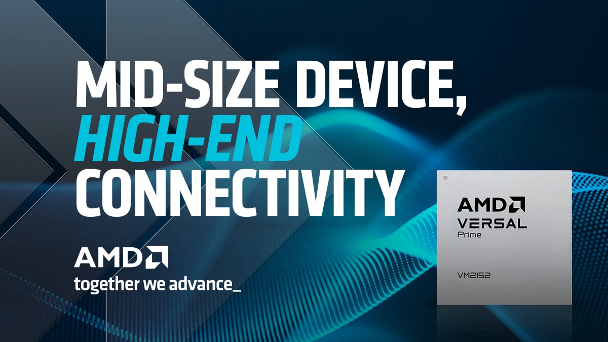 The Sweet Spot for High-Speed Memory, Ethernet, Crypto, and Adaptive Performance: AMD Versal™ Prime VM2152 Device