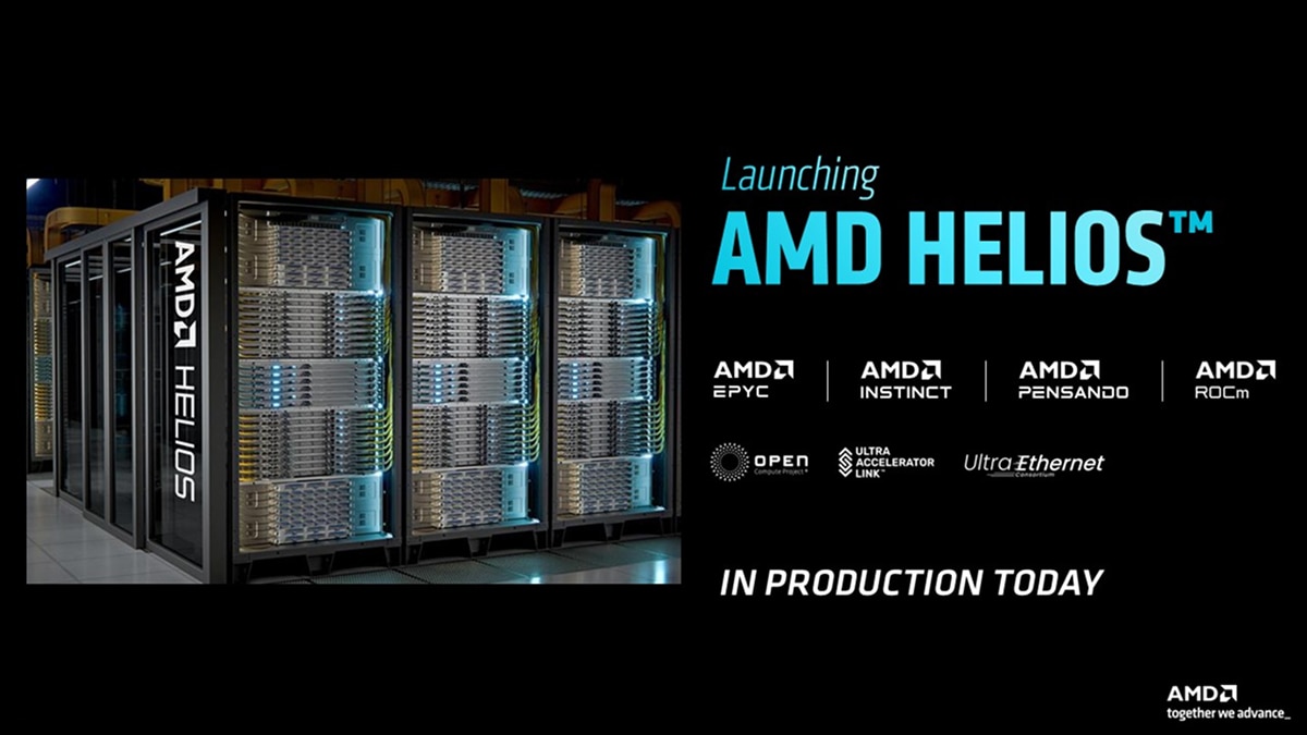 AMD Launches Helios™: The Highest Performing Rackscale AI Infrastructure Solution