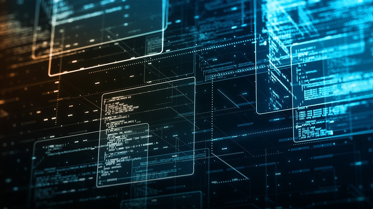 Abstract software development concept