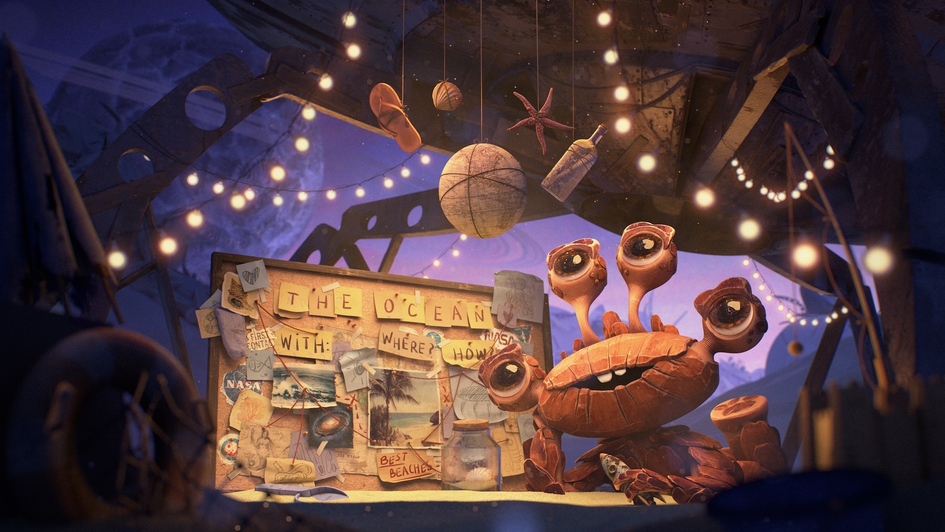 Artwork by Noémie Layre. Assets by Adobe, KitBash3D, Greyscalegorilla, Ozone, and Pixar.