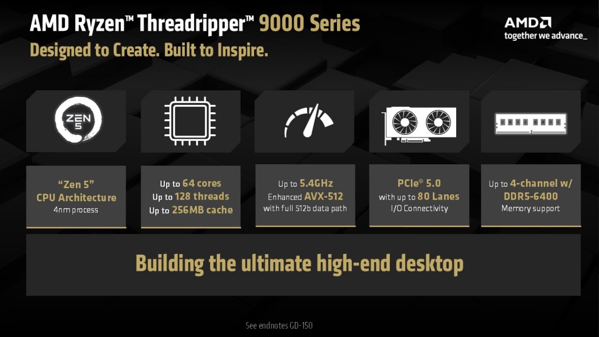 AMD Ryzen Threadripper 9000 Series AMD Ryzen Threadripper 9000 Series