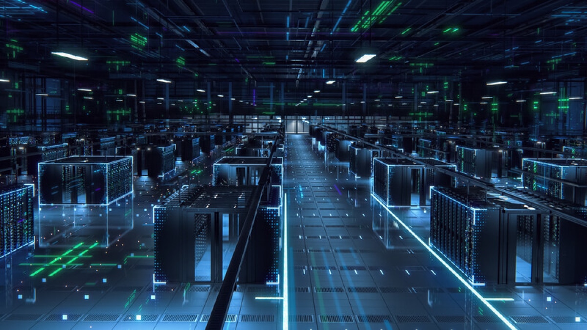 Data Center Abstract Background