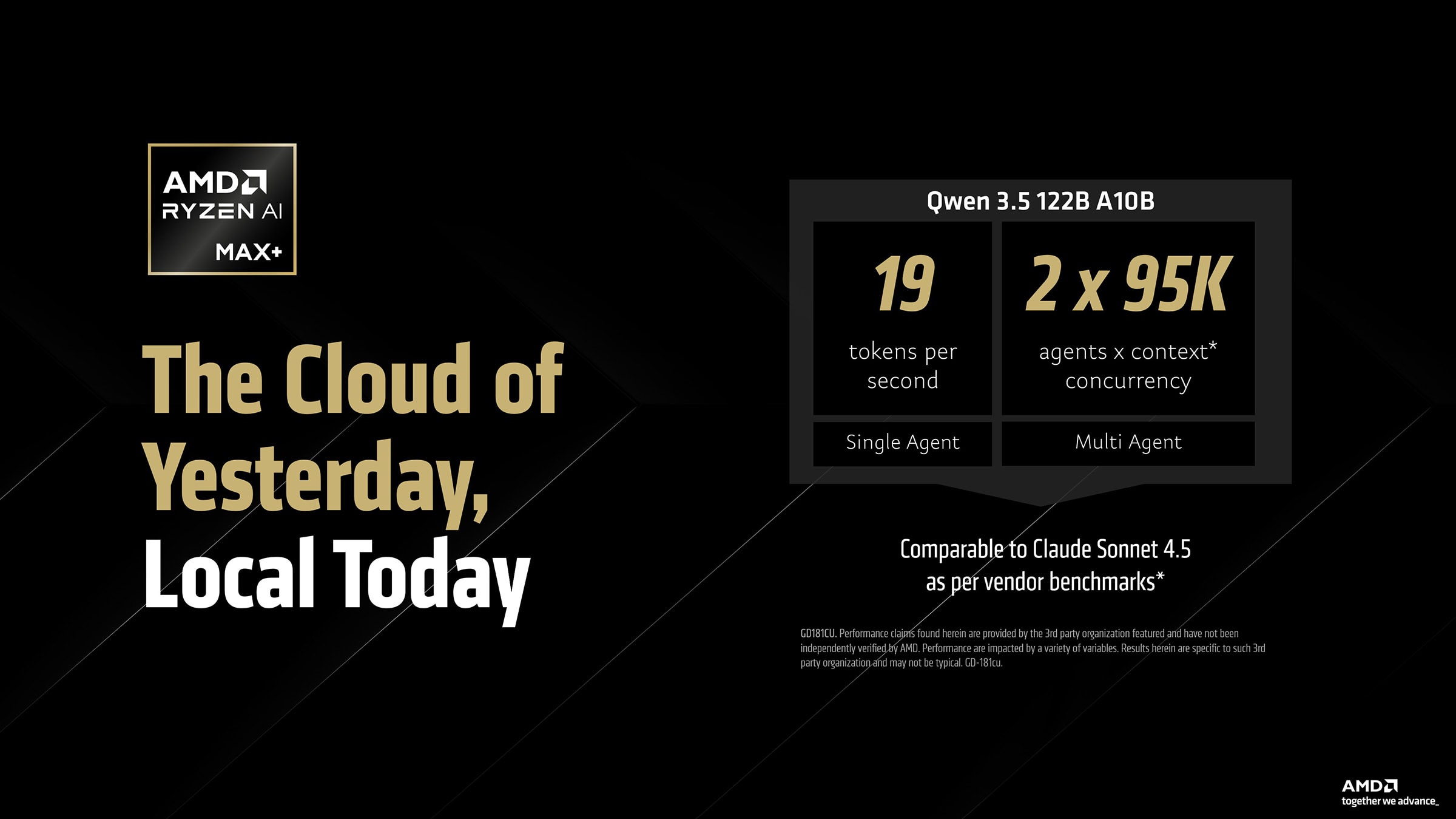 slide showcasing the performance of local models approaching that of the cloud models of yesterday