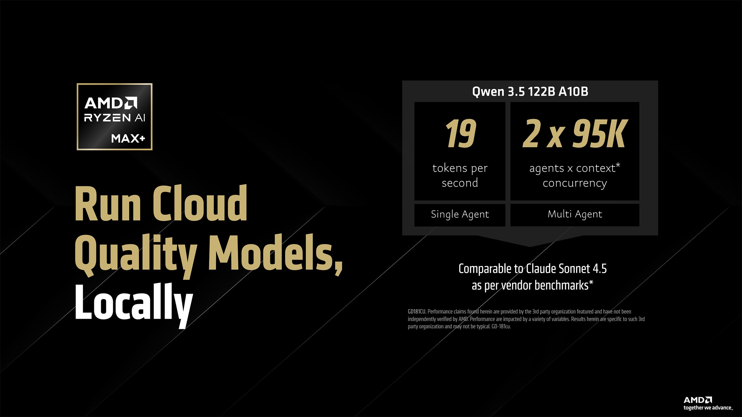 slide showcasing the performance of local models approaching that of the cloud models of yesterday
