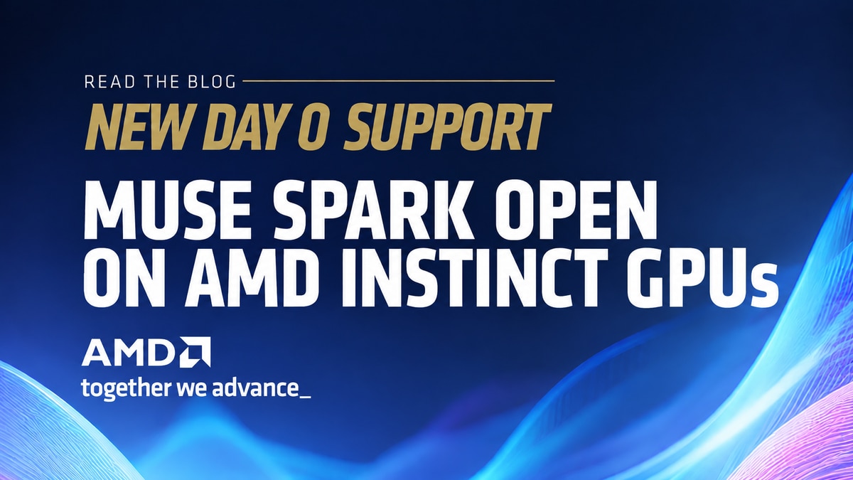Поддержка Muse Spark Open в день выпуска на AMD