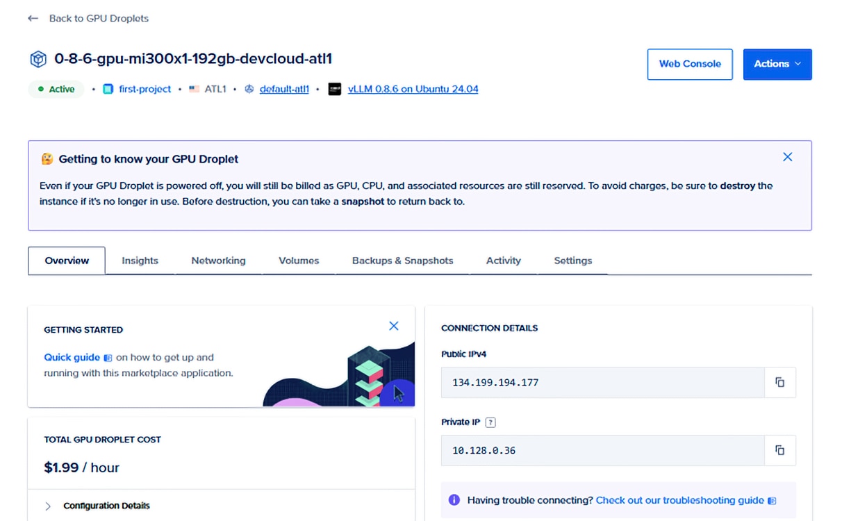 figure 5: successful vm creation
