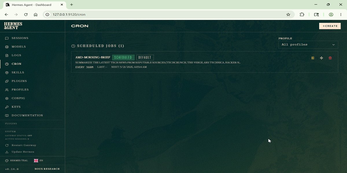 Figure 11: Hermes Web Dashboard