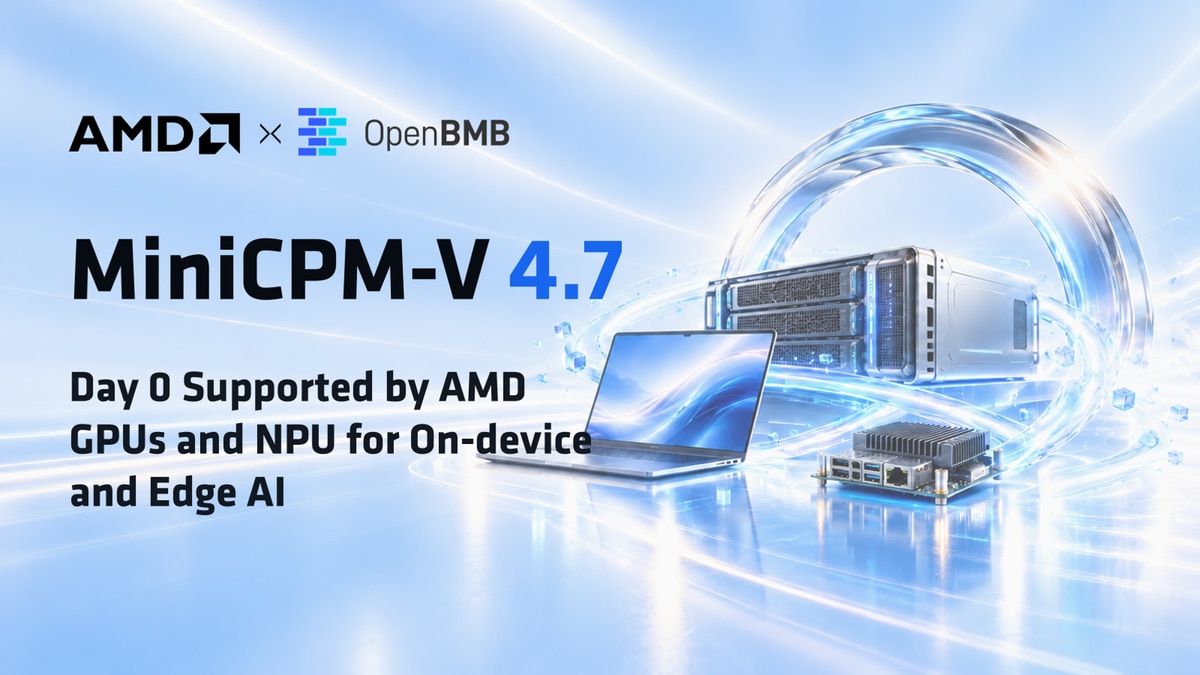 MiniCPM Day 0 Support Across AMD Hardware