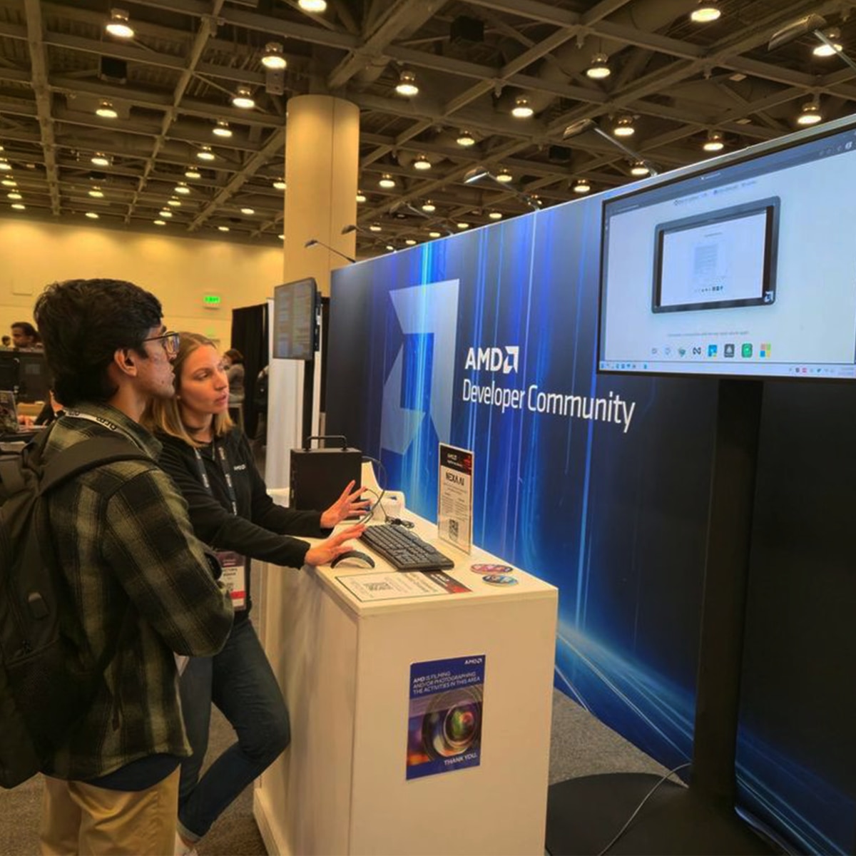AMD Booth at PyTorch Conference