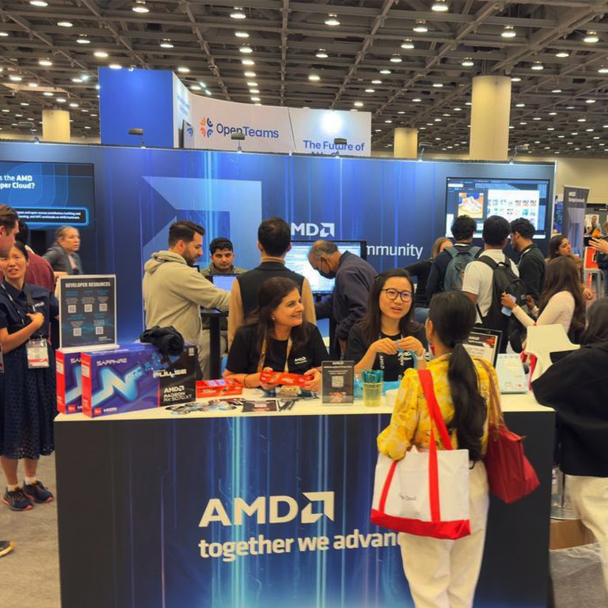 AMD Booth at the PyTorch Conference