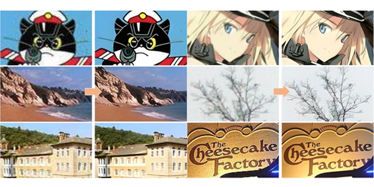 AI upscaling can dramatically restore and enhance image quality, as shown in the examples where low-resolution or compressed inputs are transformed into crisp, detailed outputs using 4x AI upscaling. While downscaling, such as reducing resolution before transmission, is computationally trivial, the reverse process—upscaling—benefits greatly from AI, which reconstructs missing details and improves the overall visual experience. Source: https://github.com/xinntao/Real-ESRGAN