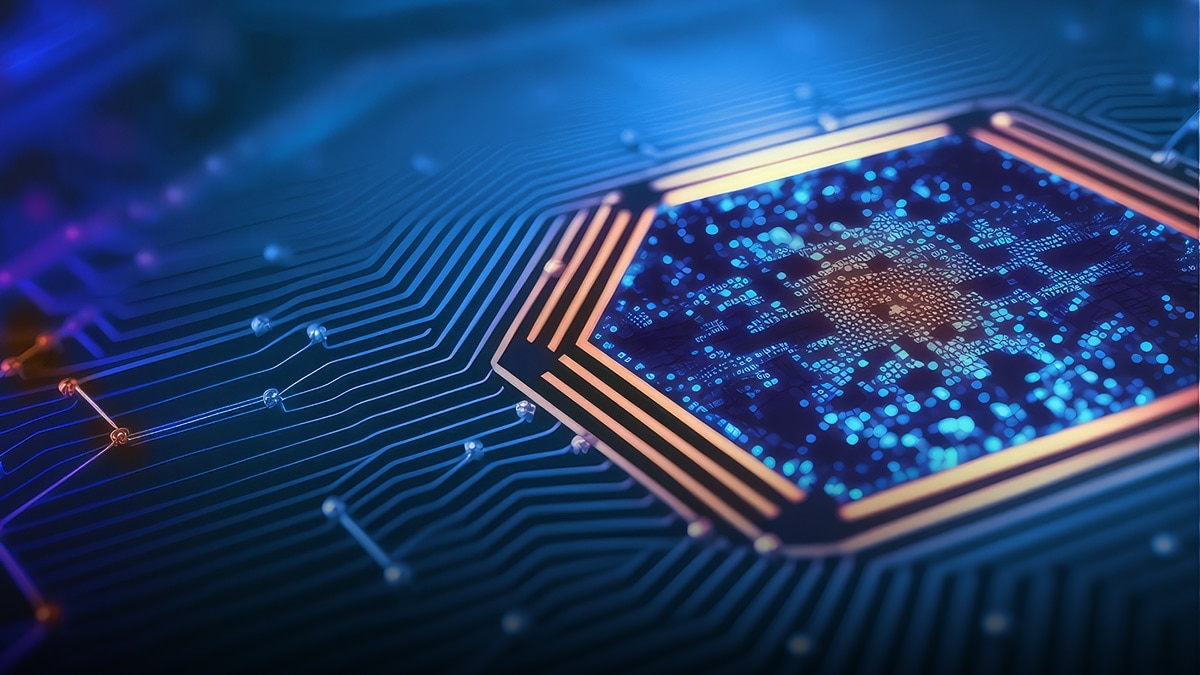 Abstract background with circuit board illustration Abstract background with circuit board illustration