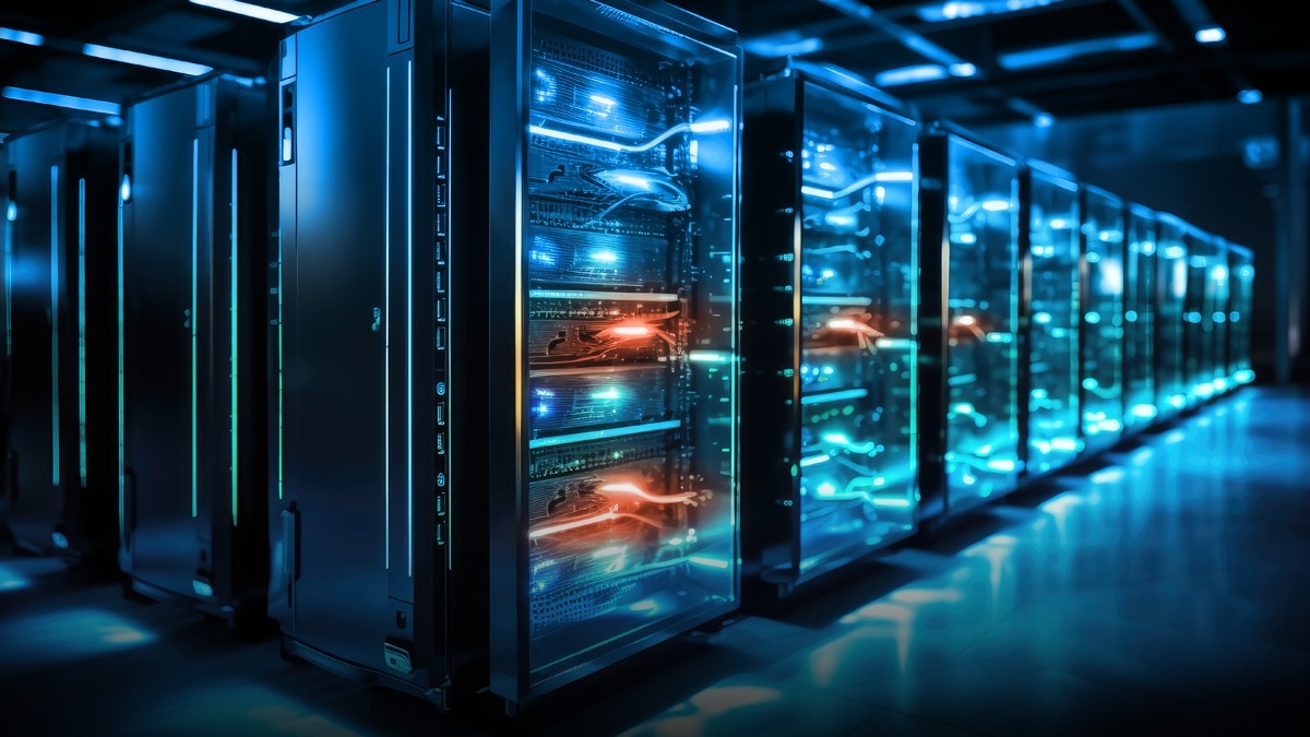 Abstract background and Data Center Abstract background and Data Center