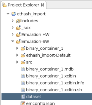 Project Explorer Screen