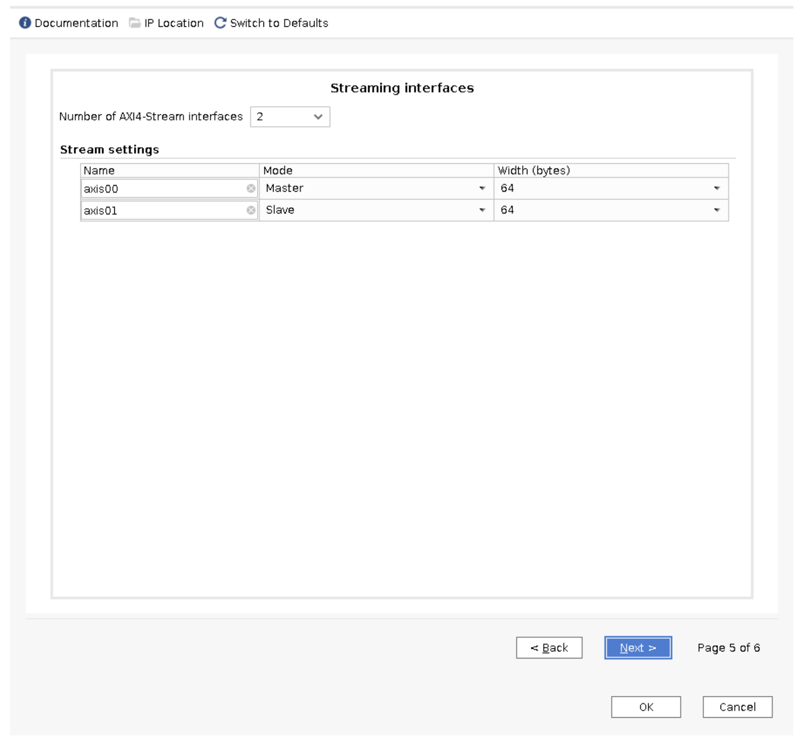 Streaming Interfaces Screen
