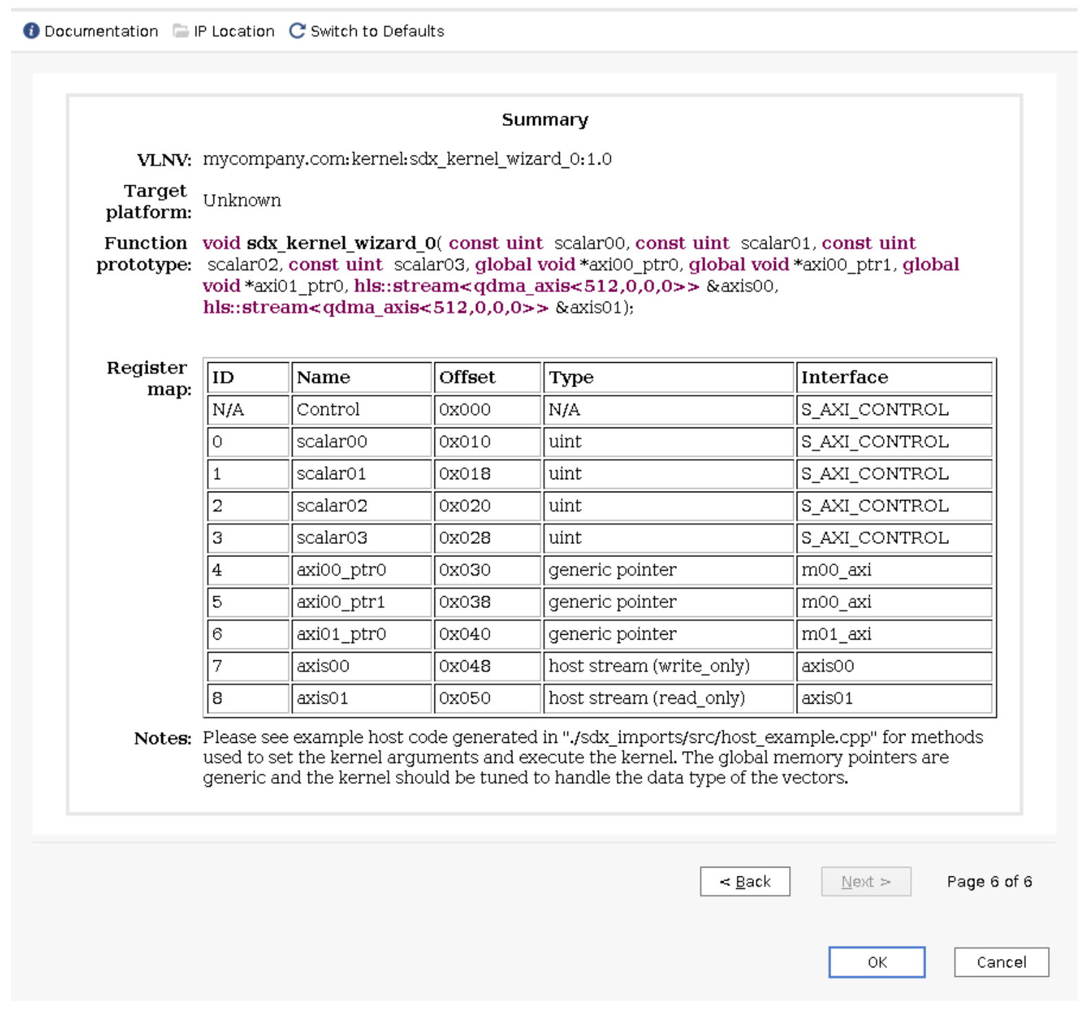 Summary Screen