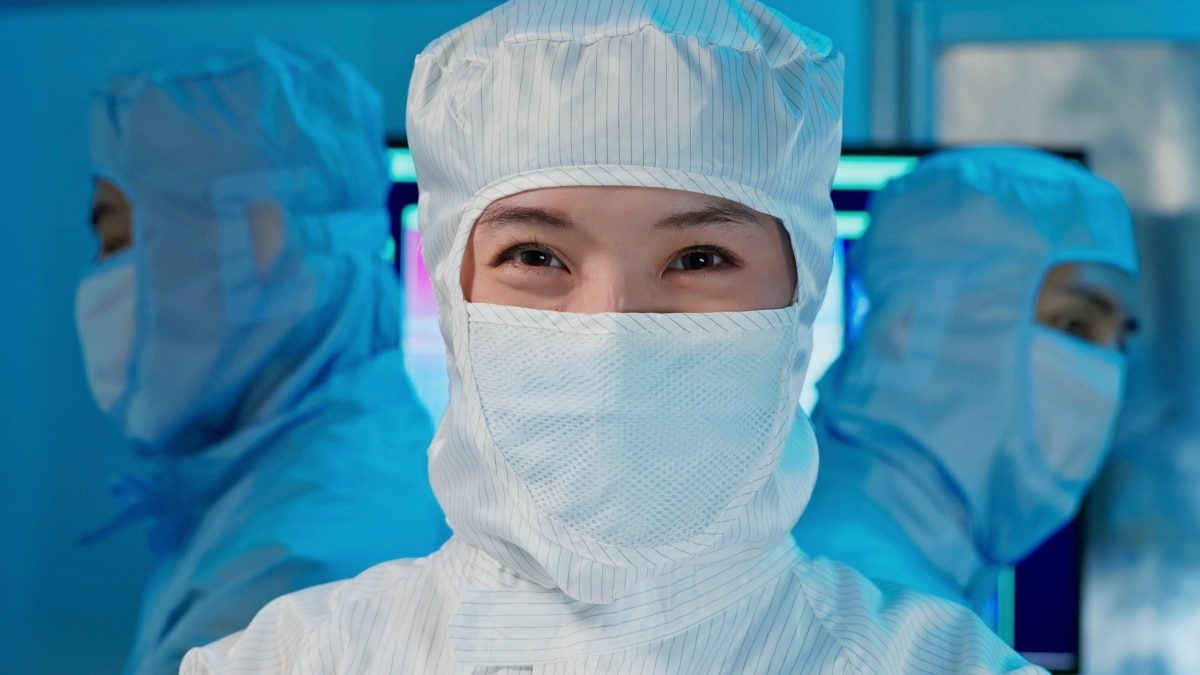man in lab