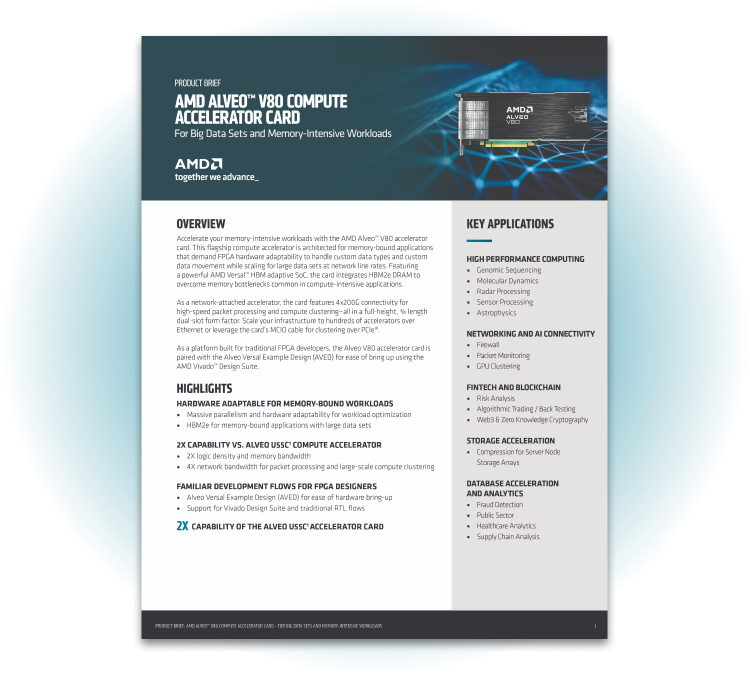 AMD Alveo V80 product brief cover image needed