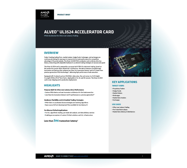 AMD Alveo UL3524 product brief