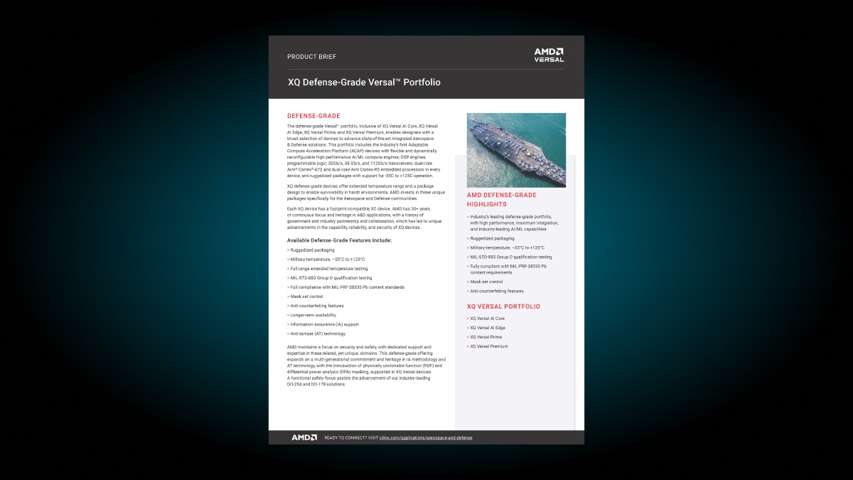 AMD Versal XQ Product Brief