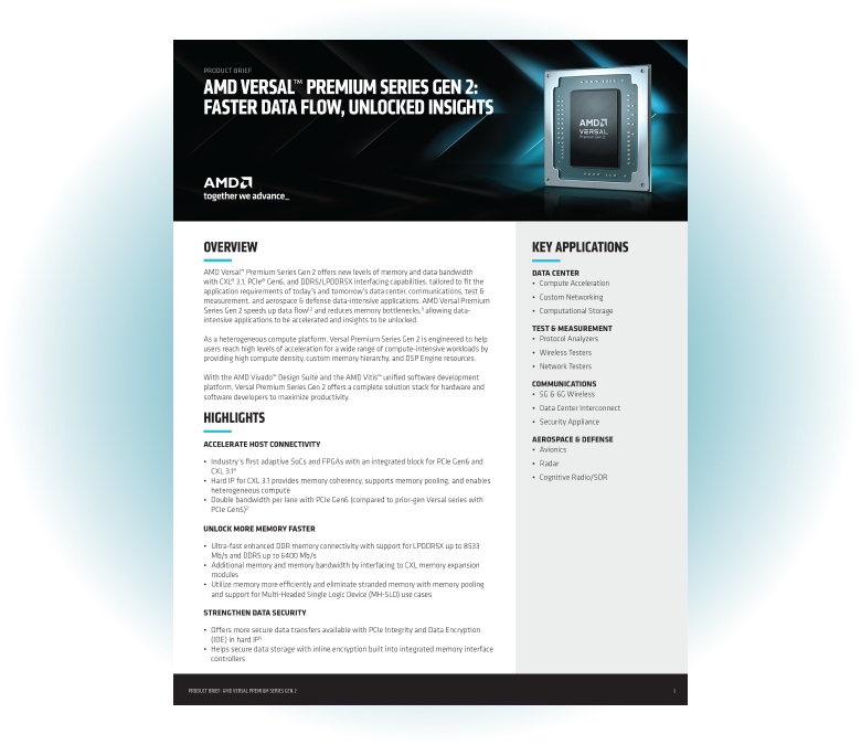Versal Premium Series Gen 2 Product Brief Versal Premium Series Gen 2 Product Brief