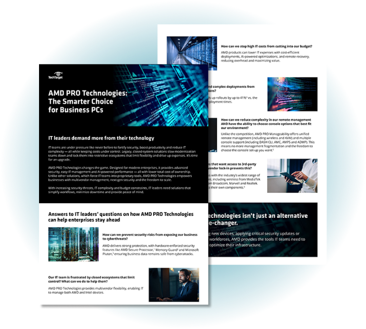 AMD PRO Technologies infographic AMD PRO Technologies infographic