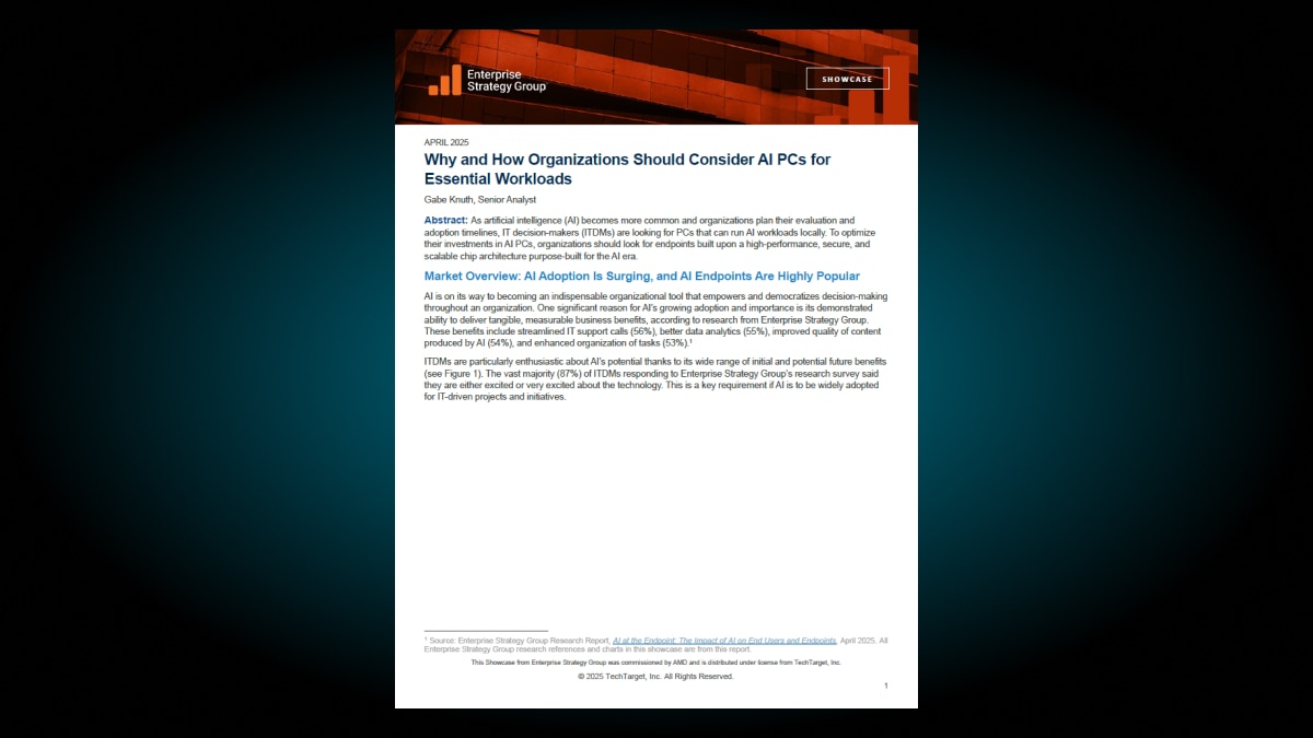 Why and How Organizations Should Consider AI PCs for Essential Workloads
