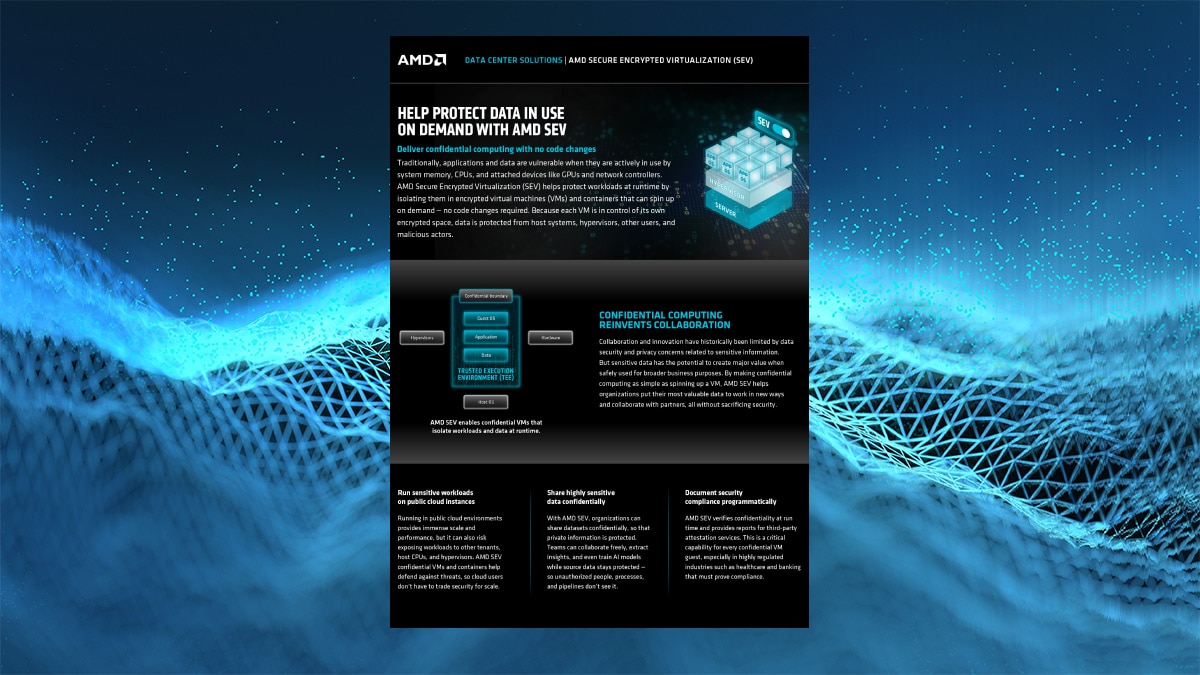 AMD SEV Solution Brief 