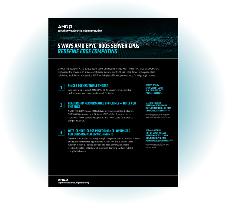 AMD EPYC 8005 Series Datasheet