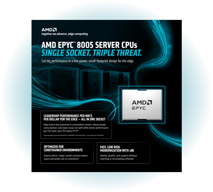 AMD EPYC 8005 Series Infographic