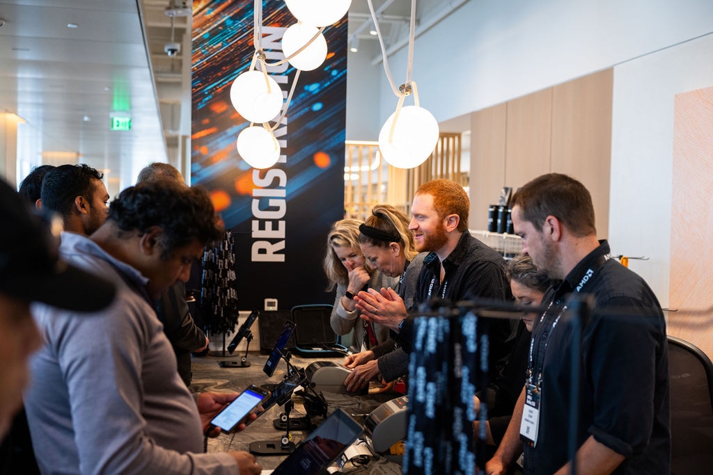 People Blue Orange Black AMD Event Registration