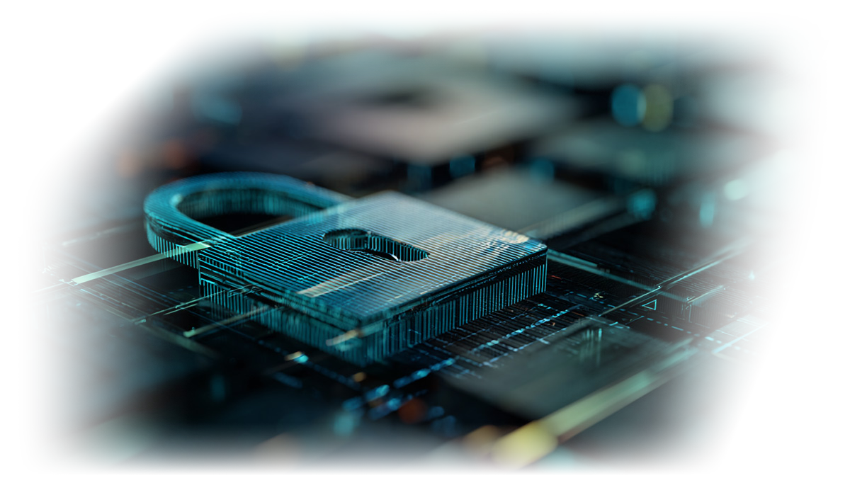 Secure encrypted server illustration