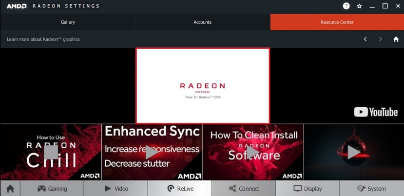 Share AMD Radeon ReLive Captured Content Using Connect