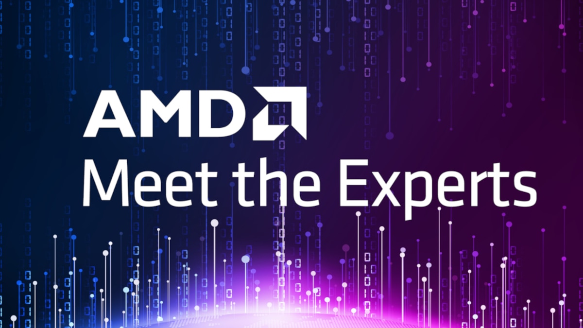 AMD Meet the Experts Webinars AMD Meet the Experts webinars logo with background