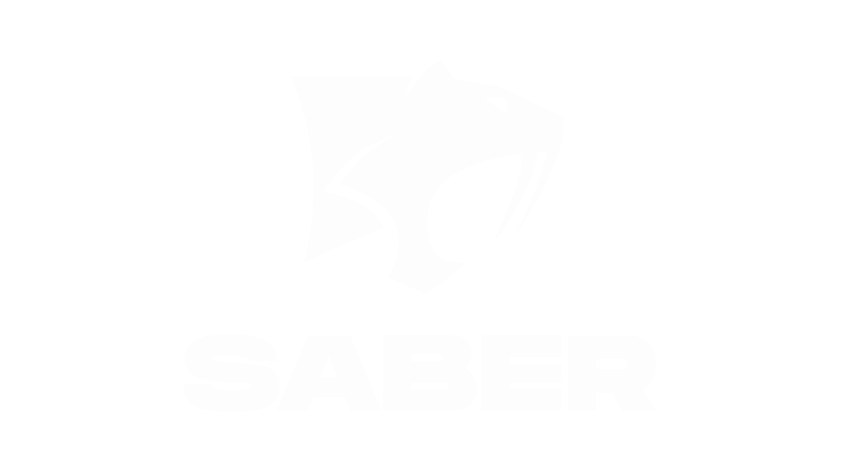 Saber Interactive white logo