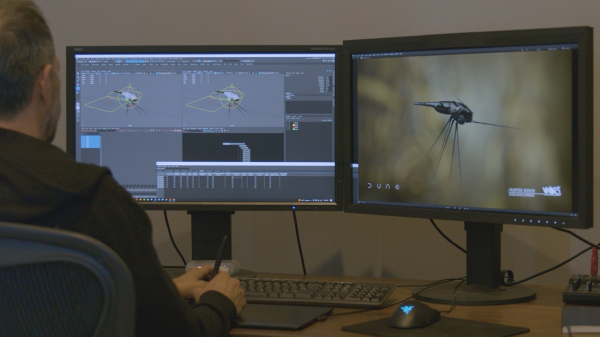 3D animator designing scene for movie 3D animator designing scene for movie
