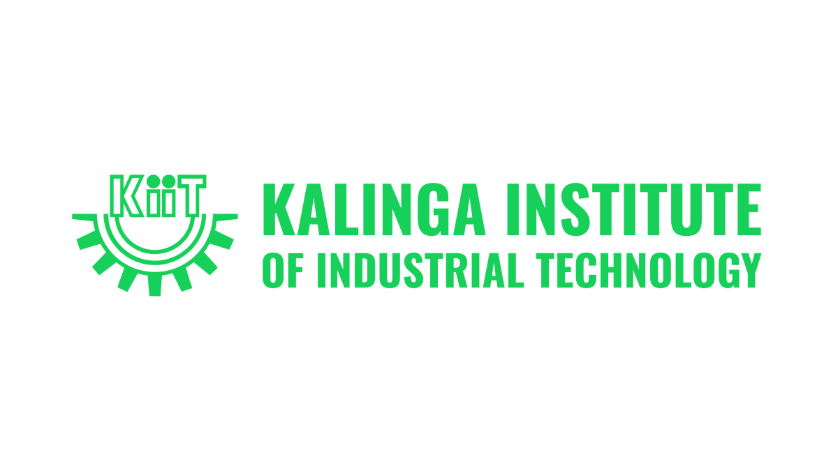 Green Kalinga Institute of Industrial Technology logo with KIIT emblem and institute name on a black background.
