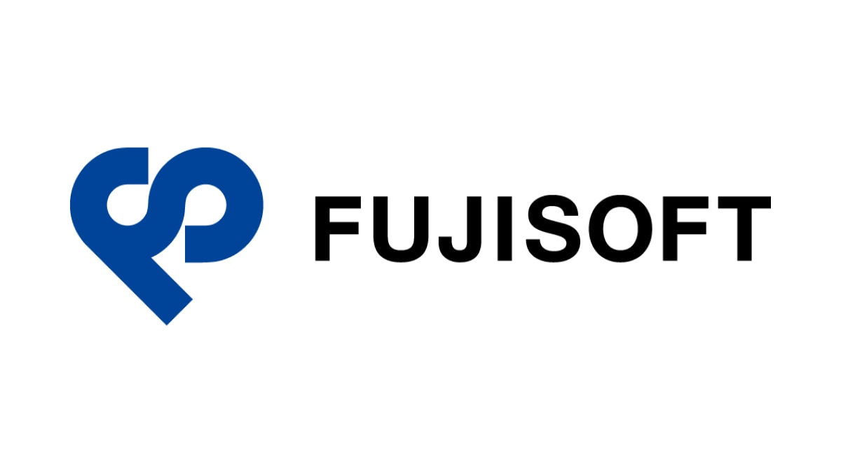 Fujisoft logo padded on white background Fujisoft logo padded on white background