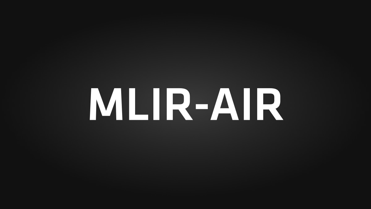 Research Advanced Development MLIR-AIR