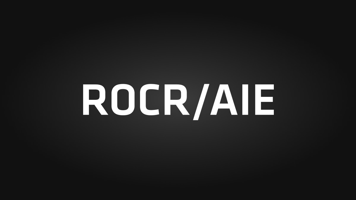 Research Advanced Development ROCR/AIE