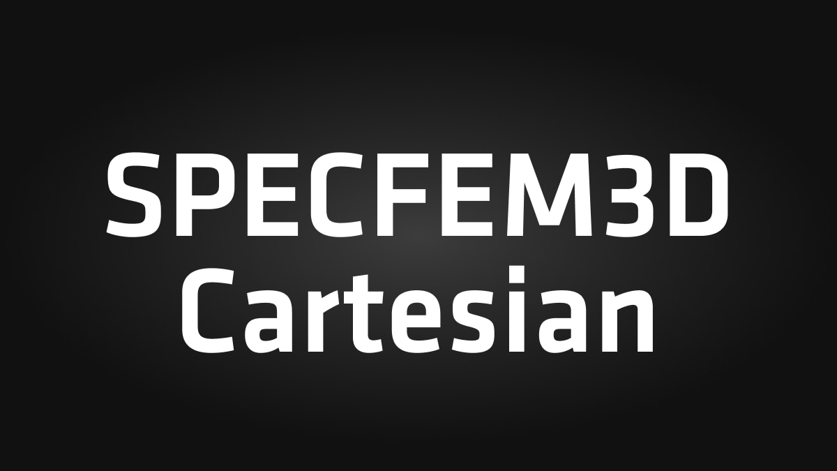 SPECFEM3D Cartesian logo