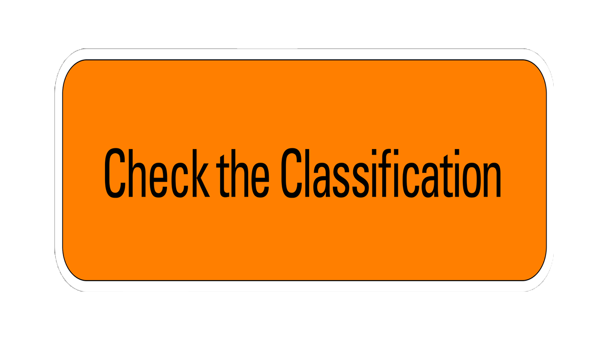 Check the Classification rating notice Check the Classification rating notice
